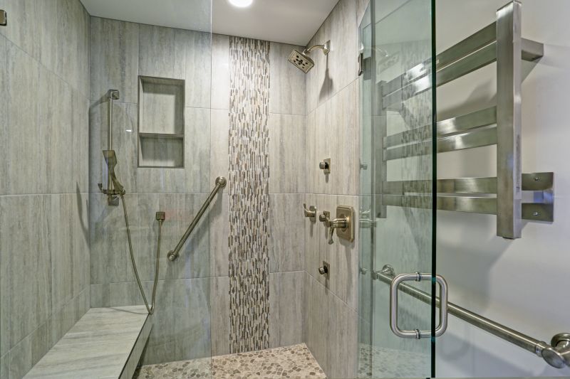 Stylish Shower with Bench